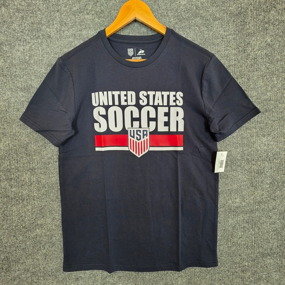 Icon Sports US Soccer Mens Navy Blue Graphic T-Shirt Official Merchandise Small